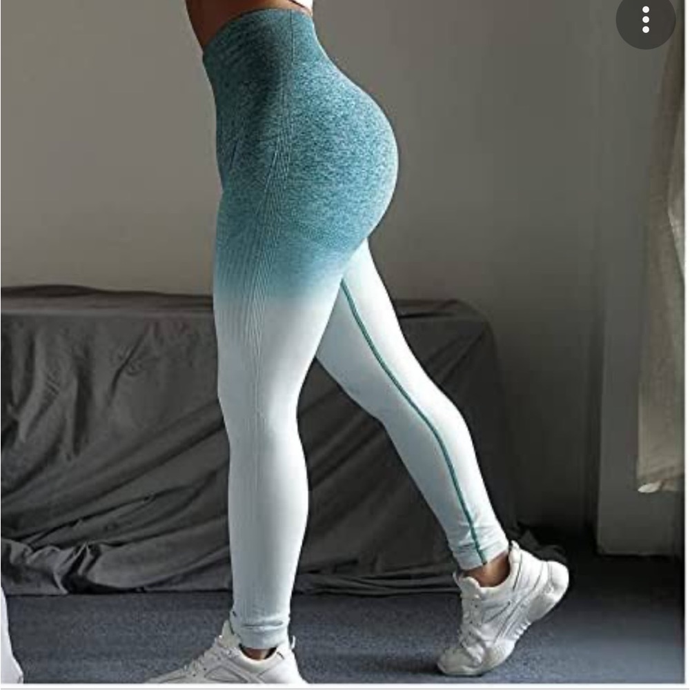 Gymshark ombré green leggings